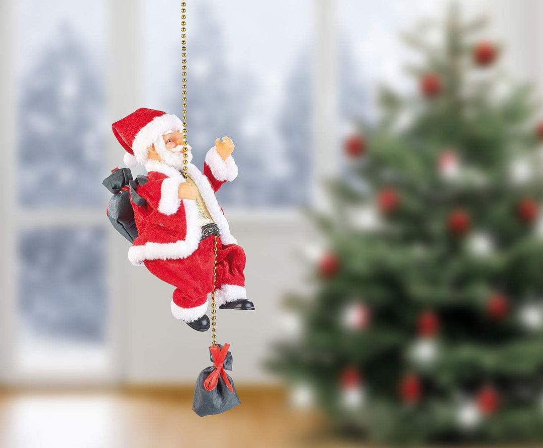 infactory Kletter Weihnachtsmann: Kletternder Weihnachtsmann Santa Crawl (Weihnachtsmann klettert, K