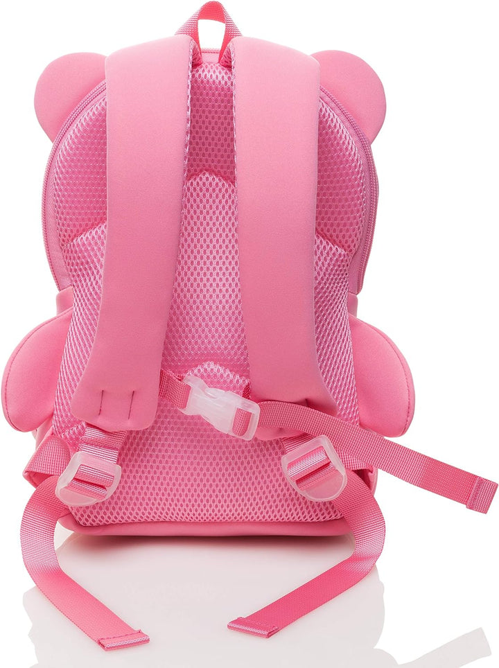 Pandana Kinderrucksack Bella Bär mit Brustgurt für Mädchen im Kindergarten oder Kita ab 2 Jahren, au