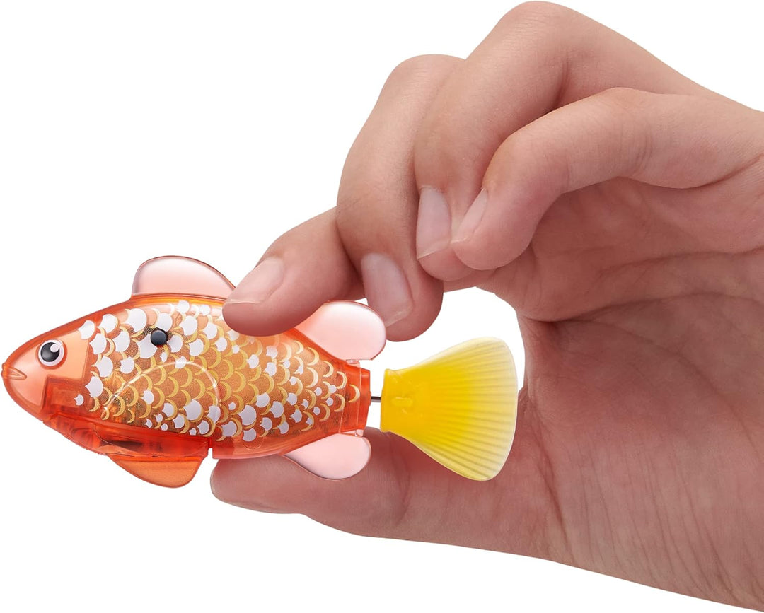 ROBO ALIVE Robo Fish Series 3 Roboter-Schwimmfisch, 2er Pack, rosa und lila, schwimmt in mehrere Ric