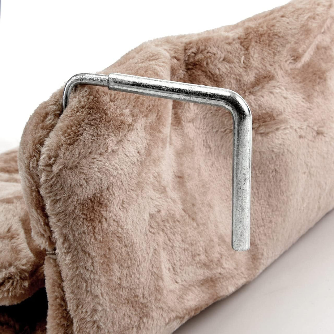 CanadianCat Company | Katzen Kuschelsack für Heizkörper | Beige | Liegemulde mit verstellbaren Bügel