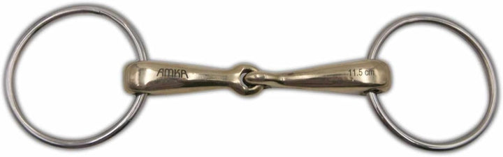 AMKA Wassertrense einfach gebrochen aus Argentan, Stärke 16 mm Ringe 65 mm 13,5, 13,5