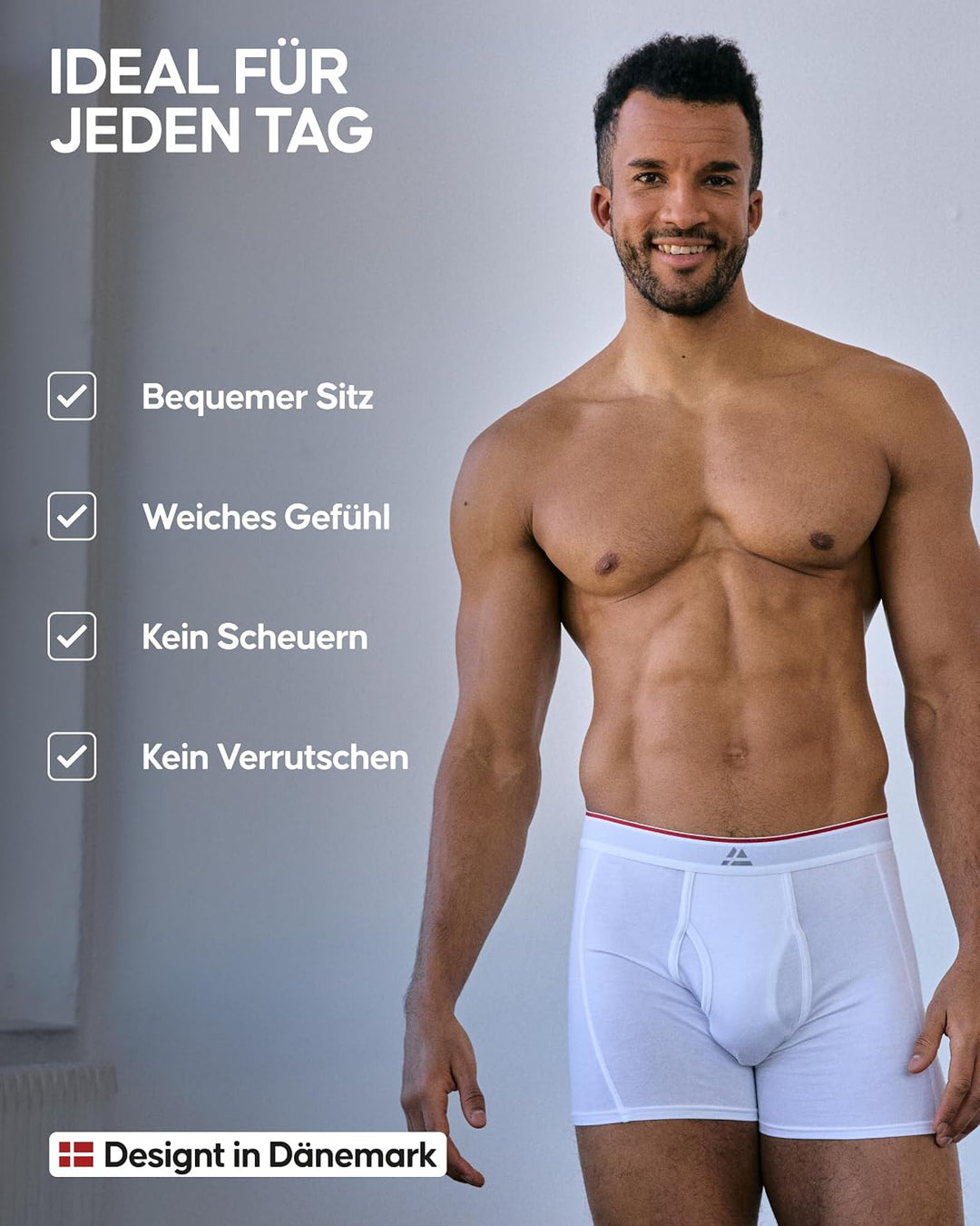 DANISH ENDURANCE Bambus Boxershorts Herren, Superweiche Unterhosen Männer, Bequem, Atmungsaktiv &amp; Et