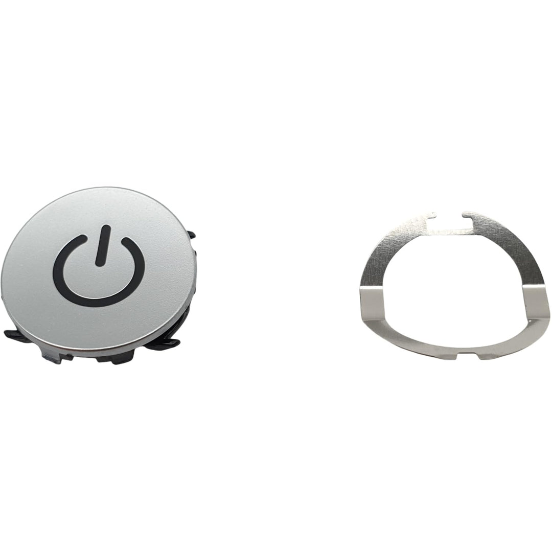 Power-Taste Ein Aus Knopf silber mit Federclip, kompatibel mit Braun Series 9 Rasierer Type 5790 579