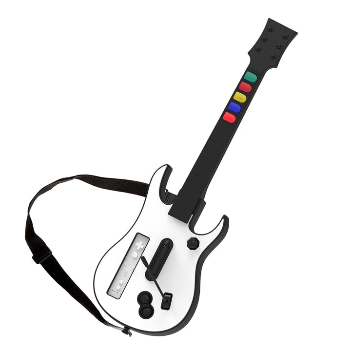 DOYO Guitar Hero Wii Gitarre Abnehmbare kabellose Gitarren Controller (M-Weiss), M-Weiss