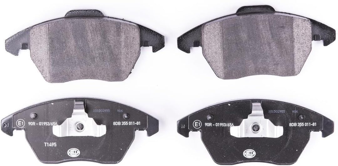 HELLA PAGID 8DB 355 011-811 Bremsbelagsatz - T1495 - Dicke/Stärke: 19mm - Bremssystem: Teves - nicht