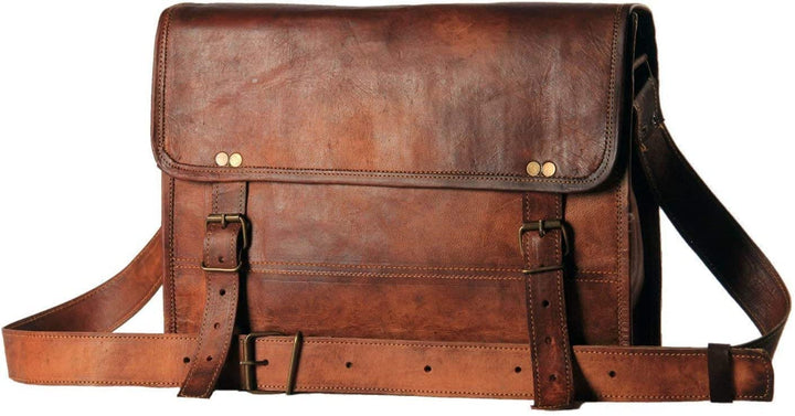 Alaska Exports Umhängetasche, Leder, für Damen und Herren 11 x 15 inch