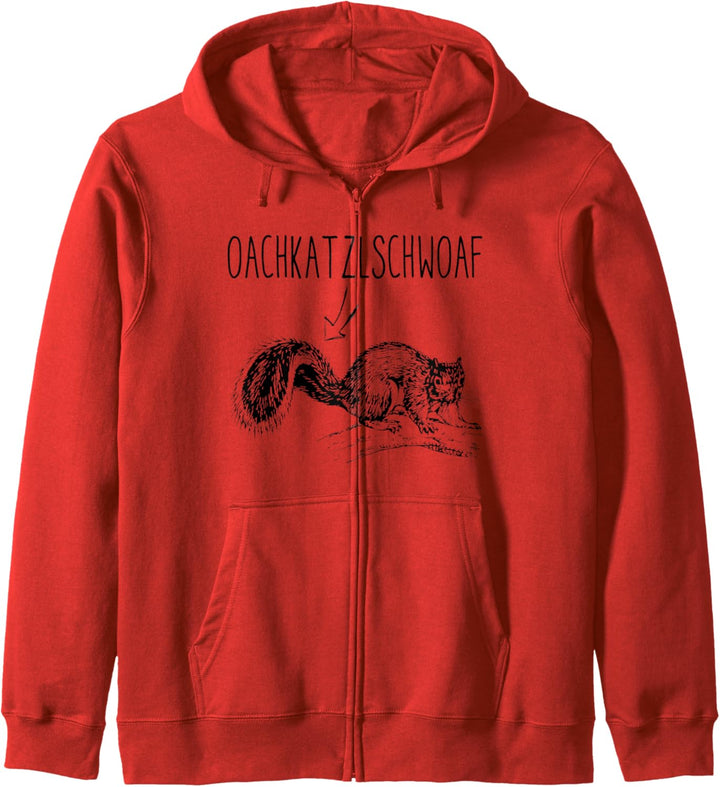Oachkatzlschwoaf T-shirt Österreich Dialekt Einhörnchen Kapuzenjacke
