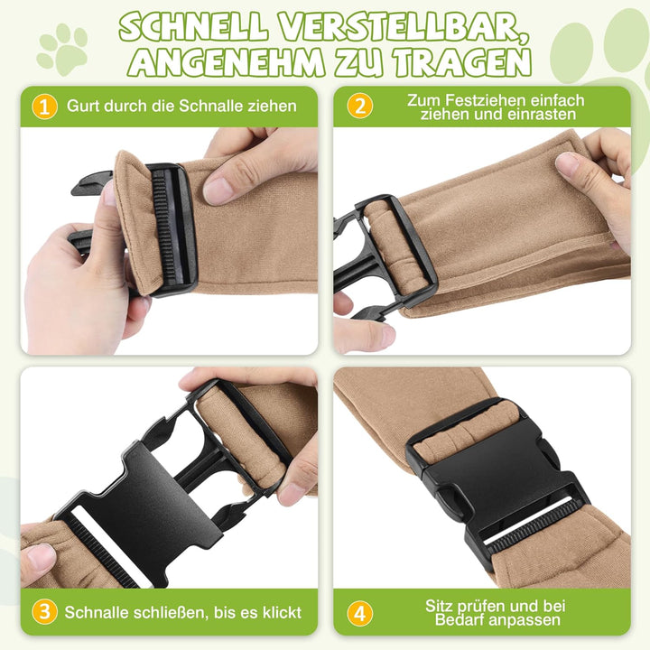 ALLSOPETS Hundetragetasche Atmungsaktive Bequeme Haustier Tragetasche für Kleine Hunde Katzen Sicher