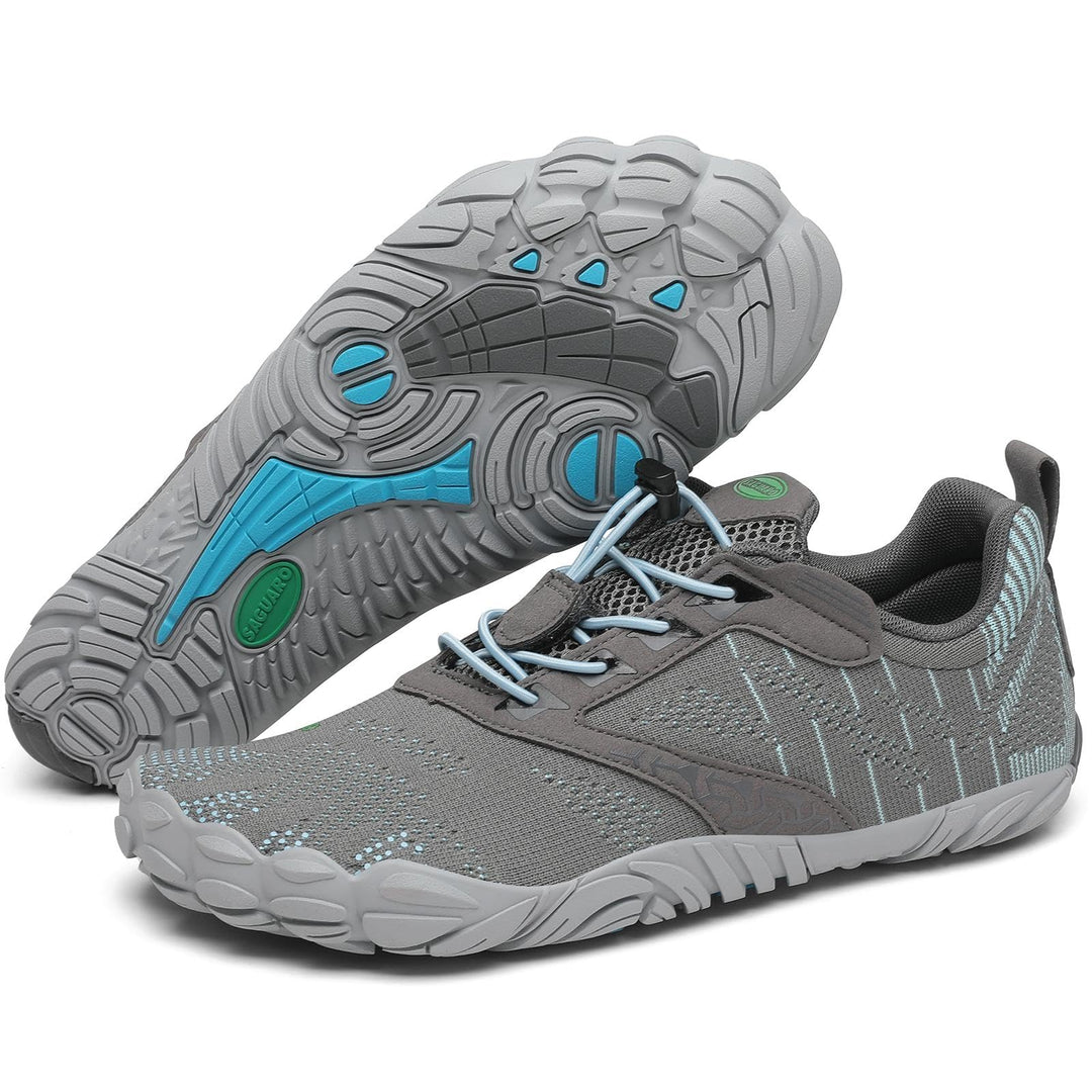 SAGUARO Unisex Barfussschuhe Damen Minimalistische Fitnessschuhe Herren Outdoor Wanderschuhe Trailla
