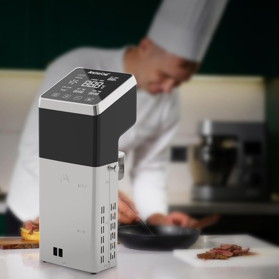 AnchorChef Sous Vide Maschine 1600W, IPX7 Wasserdicht, Kommerzieller Präzisionskocher, Schnelles Erh