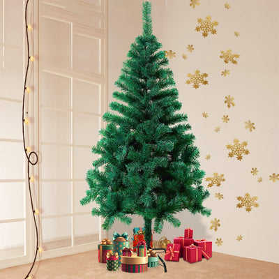 LARS360 150cm Künstlicher Weihnachtsbaum, Christbaum Tannenbaum mit Metallständer, Christbaum PVC We