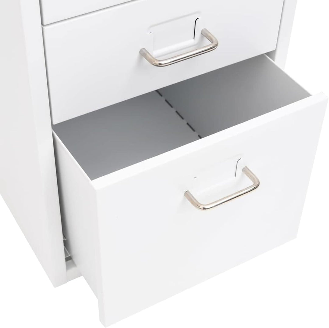 Tidyard Aktenschrank mit Rollen Rollcontainer Bürocontainer Schubladenschrank Büroschrank Metallschr