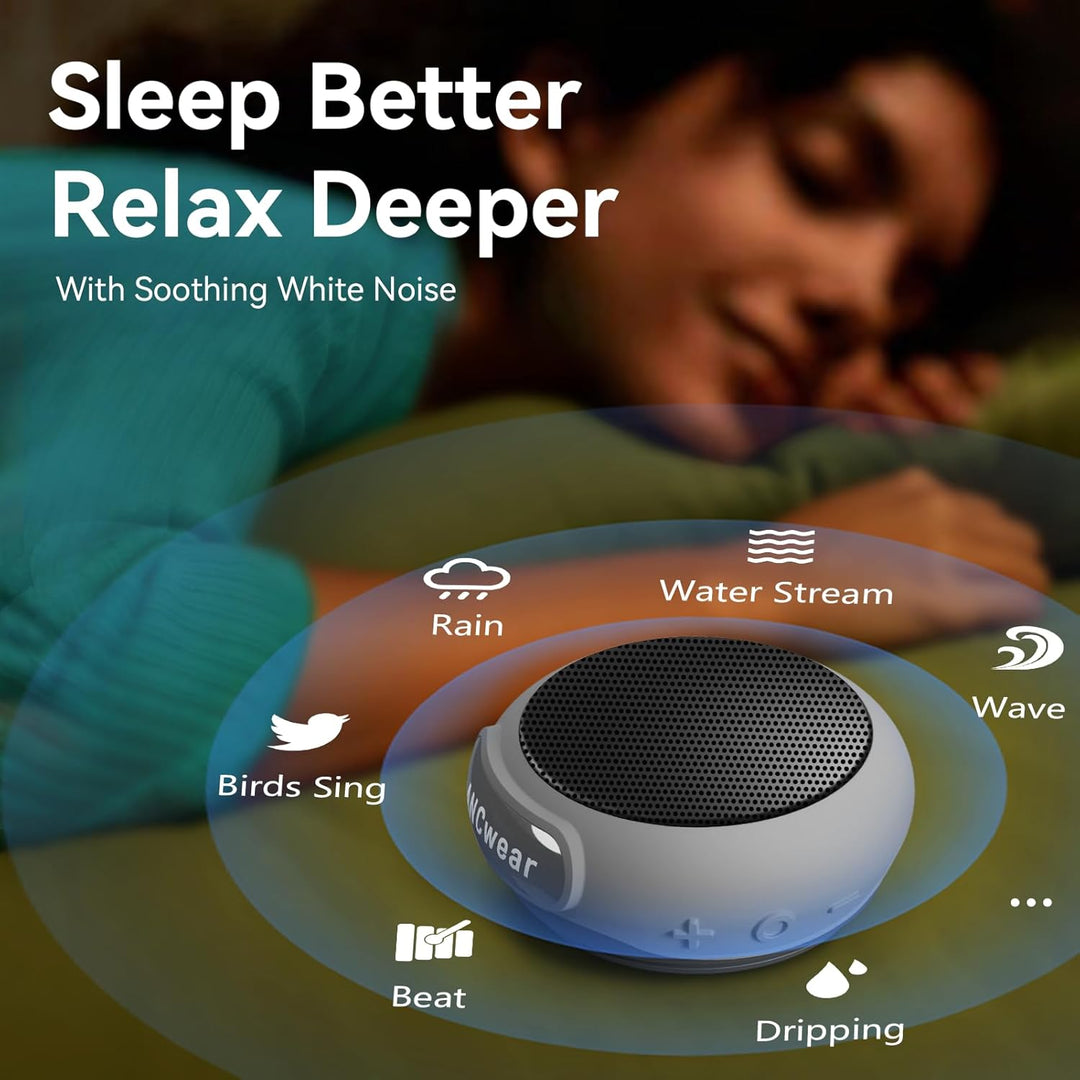 ANCwear Bluetooth 5.3 Lautsprecher Mini zum Anklemmen, Tragen und Aufhängen, IPX6 Spritzwasserschutz