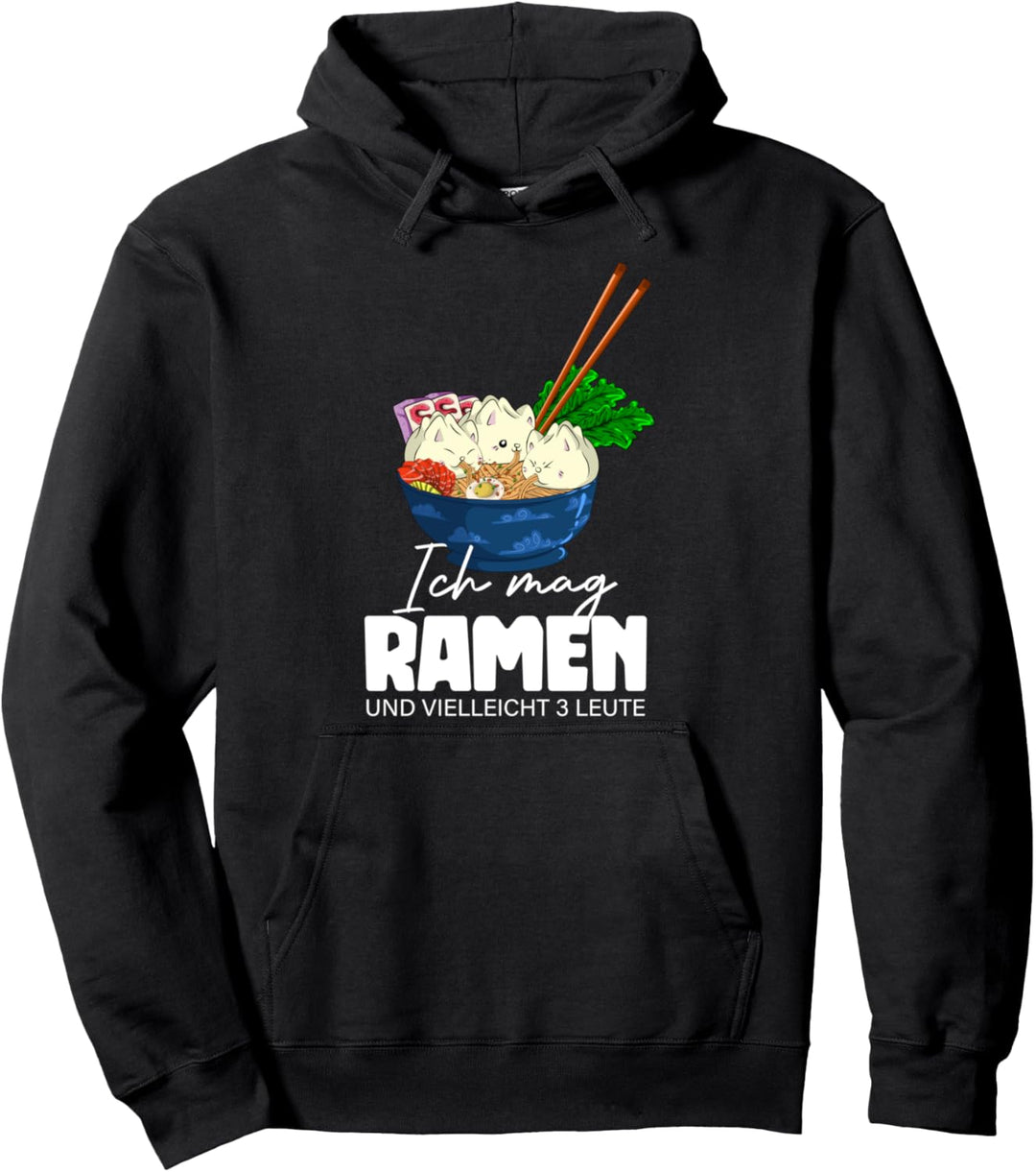Japanische Nudelsuppe Asiatischer Otaku Anime Lustiges Ramen Pullover Hoodie