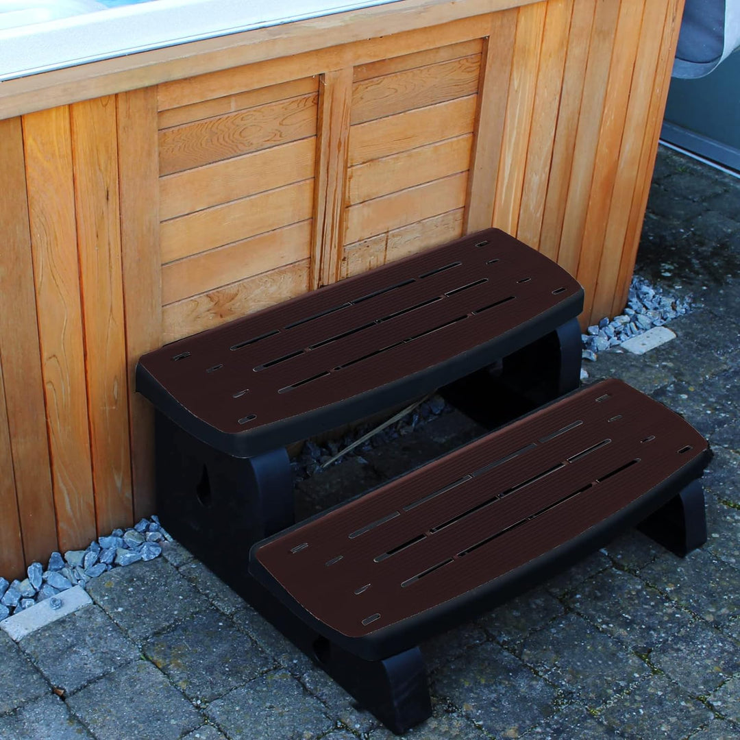 Waterway Whirlpool Pool Zubehör Outdoor 2-Stufen Treppe Doppelstufe Einstiegstreppe Kunststoff bis 3