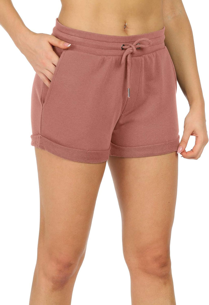 icyzone Damen Sportshorts Kurze Sporthose Atmungsaktive Laufshorts Bequeme Trainingsshorts für Fitne