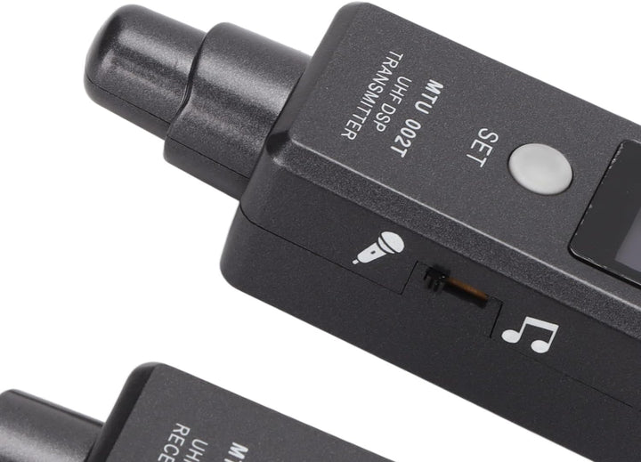 VBESTLIFE 470-960 MHz Funkmikrofon-Adapter Eingebaute Dual-Antennen, Wiederaufladbares Funkmikrofon
