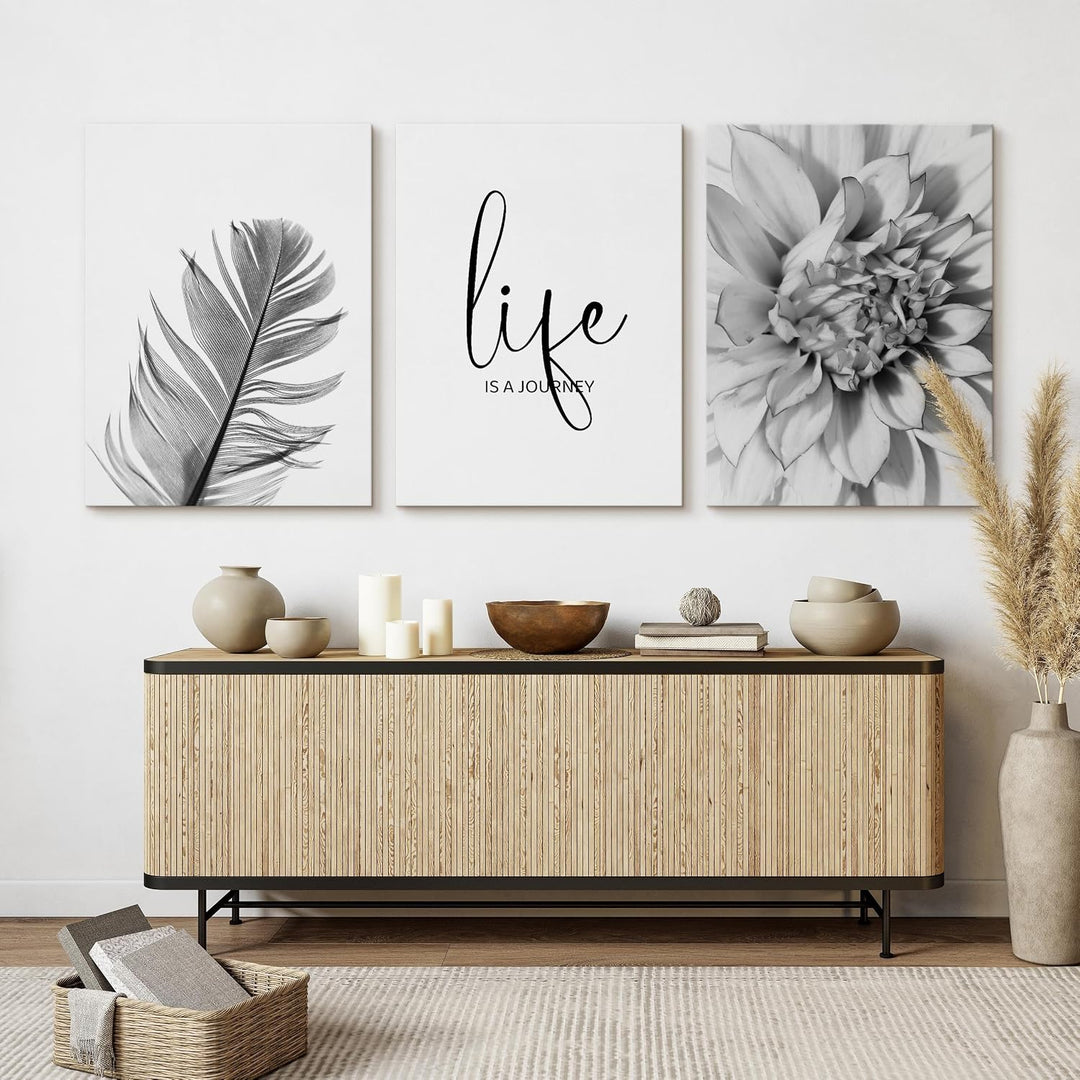 Muralo - Wandbilder Set - Leinwand Bilder Set Aufhängefertig - Bilder für Wohnzimmer Schlafzimmer -