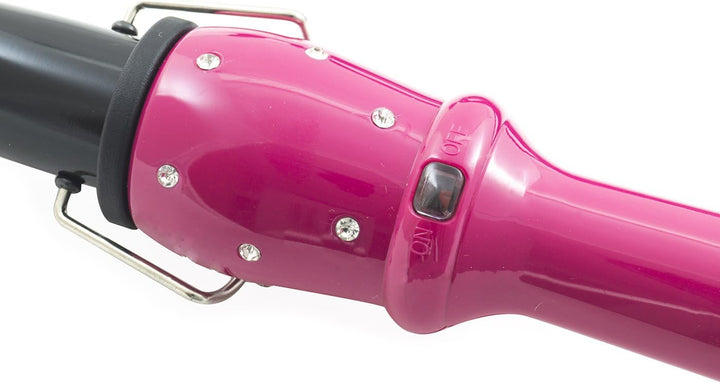 TEMPO DI SALDI Konische Lockenstab Max 210°C Professionelle X lockiges Haar Schwarz, Schwarz