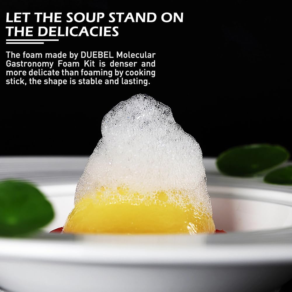DUEBEL Schaum-Kit für molekulare Gastronomie Kochen, effizientes Schaumherstellungs-Kit für Lebensmi