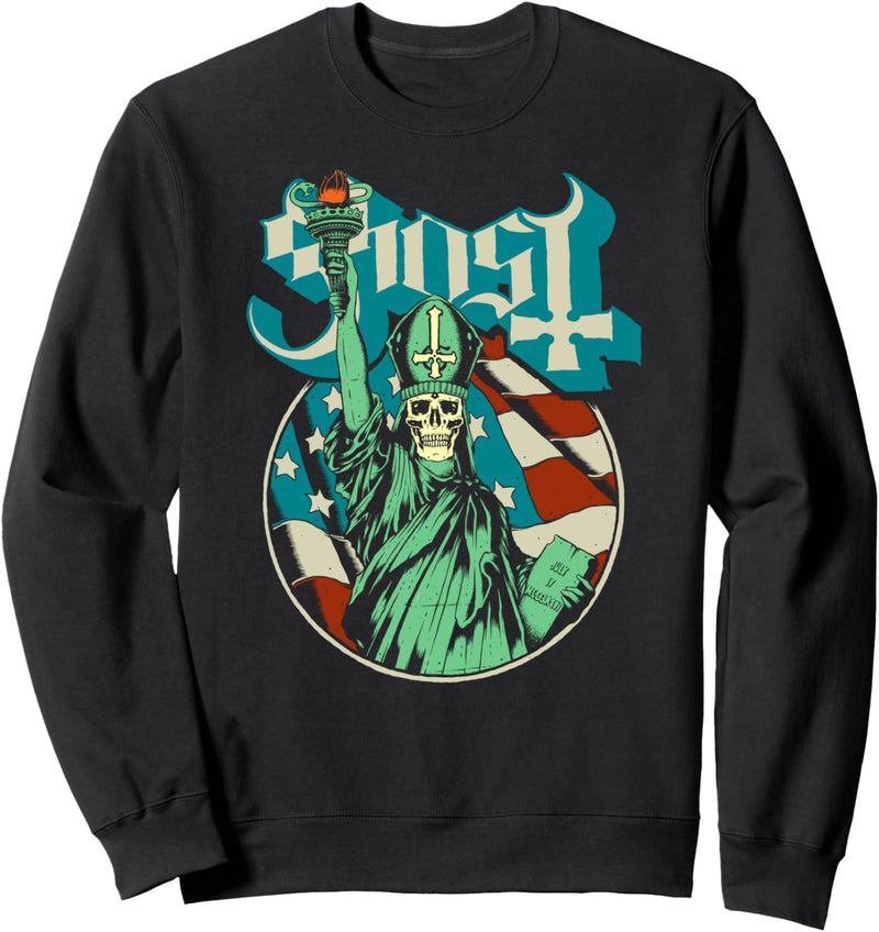 Ghost - Blue Statue Stars and Stripes Sweatshirt