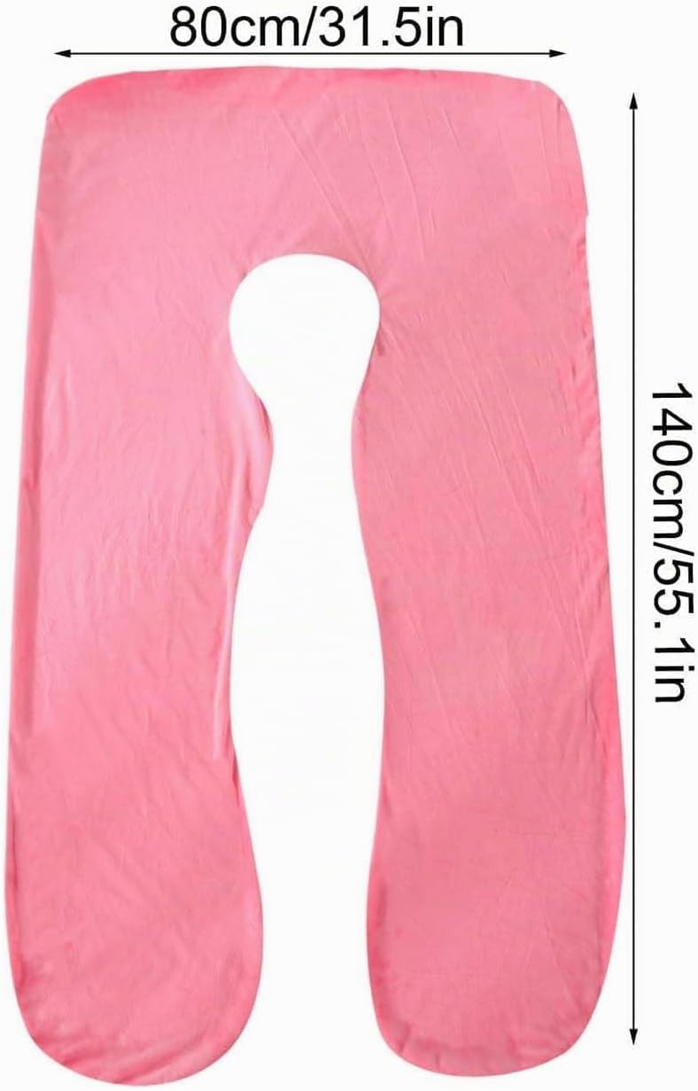 U-förmiger Kissenbezug Für Schwangerschaftskissen, 140×80 cm Umstandskissen Ersatzbezug,schwangersch