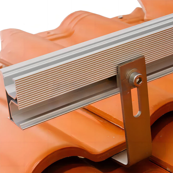 Solarmodul Halterung,Ziegeldach Solarpanel Halterung Dachhalterung für Aufachmontage Solar PV,Montag