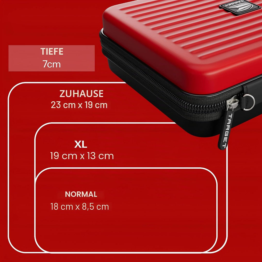 Target Darts Takoma Dart Tasche XXL Heim Dart Wallet - Mehrfarbig Rot Single, Rot Single