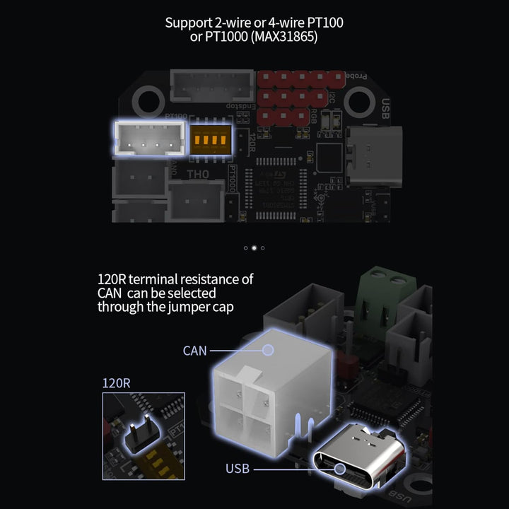 BIGTREETECH EBB 36 CAN V1.1, Schild zum Anschluss von Klipper Erweiterungsgerät, TMC2209 on Board, U