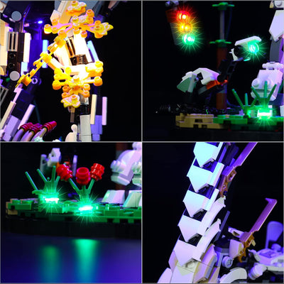 BrickBling LED-Beleuchtungsset für Lego Horizon Forbidden West Tall Neck Fernbedienung Dekorations B