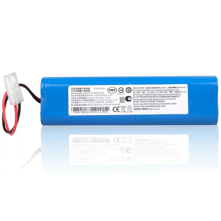 14,4 V 3400 mAh Akku Kompatibel mit 360 S6, S8, Rowenta X-Plorer 75, 75S, 75S+, 75 Animal, Serie 95,
