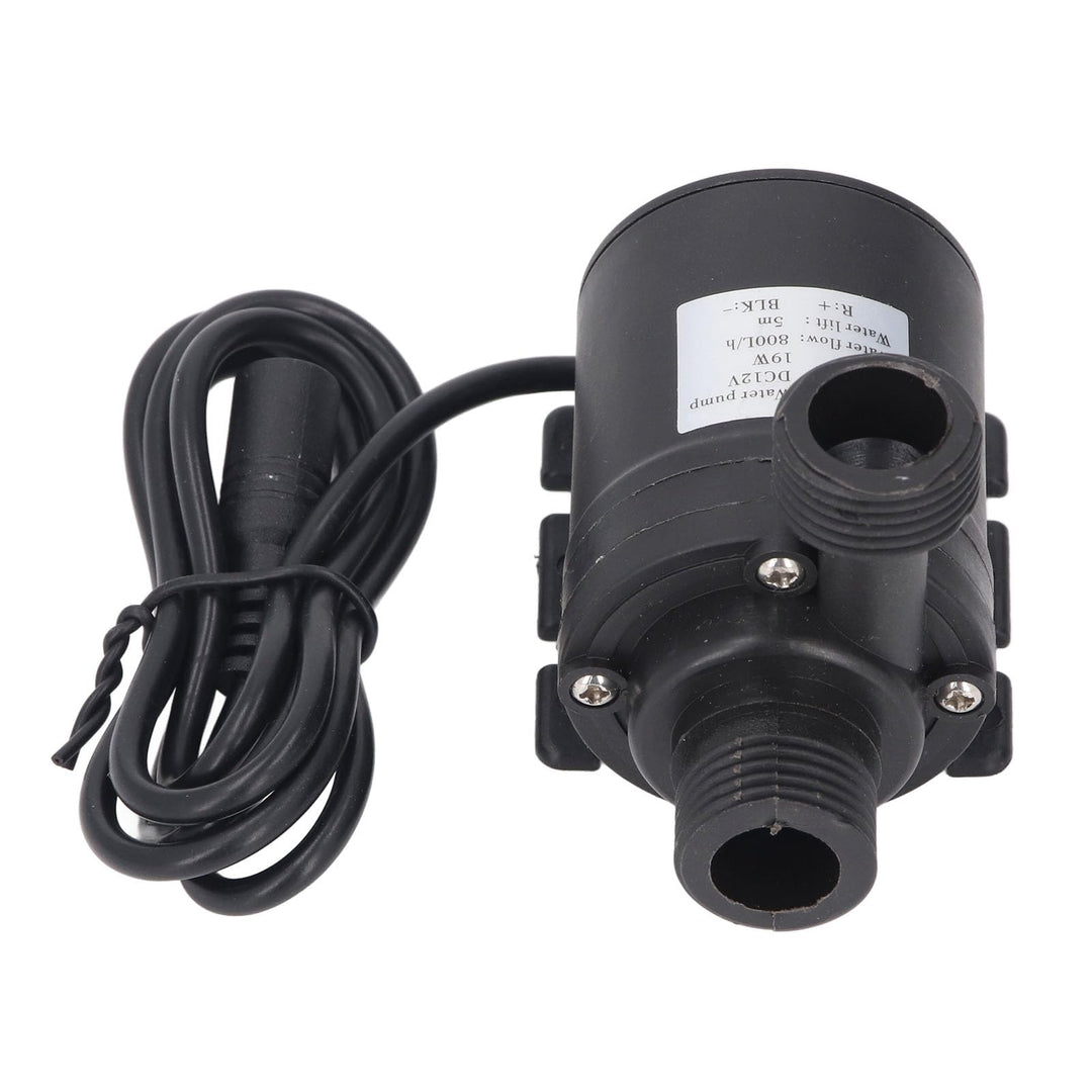 FILFEEL Leise Tauchpumpe mit 5 m Förderhöhe, 200 GPH für Brunnen, Aquarien &amp; Hydrokultur – DC 12 V,