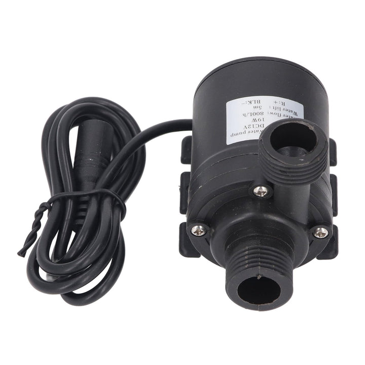 FILFEEL Leise Tauchpumpe mit 5 m Förderhöhe, 200 GPH für Brunnen, Aquarien &amp; Hydrokultur – DC 12 V,