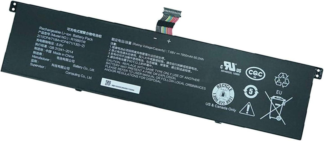 R15B01W R15BO1W Laptop Batterie Ersatz für Xiaomi Pro 15.6 inch Series Notebook (7.68V 60.2Wh 7850mA