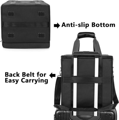 Trunab Rucksack Tasche Schallplatten, Wasserdichtes Nylon Tasche für Vinyl Record LPs Aufbewahrungsb