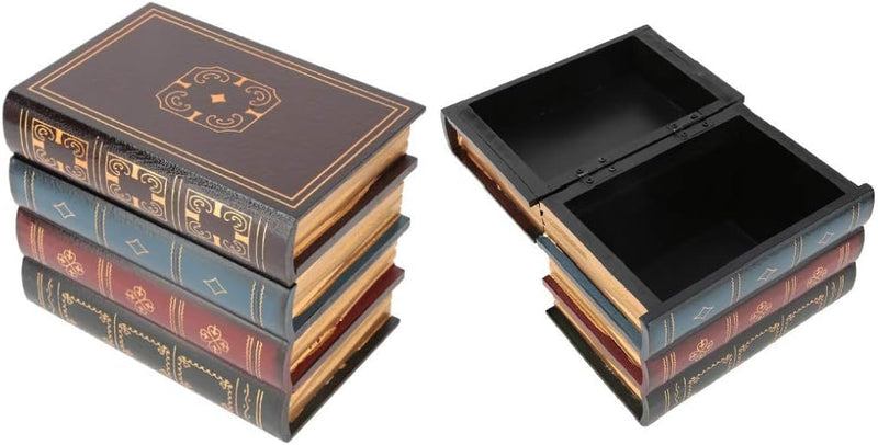 Hztyyier Buchattrappe Aufbewahrungsbox, Bücherbox Vintage Aufbewahrungsbox Innenministerium Regal De