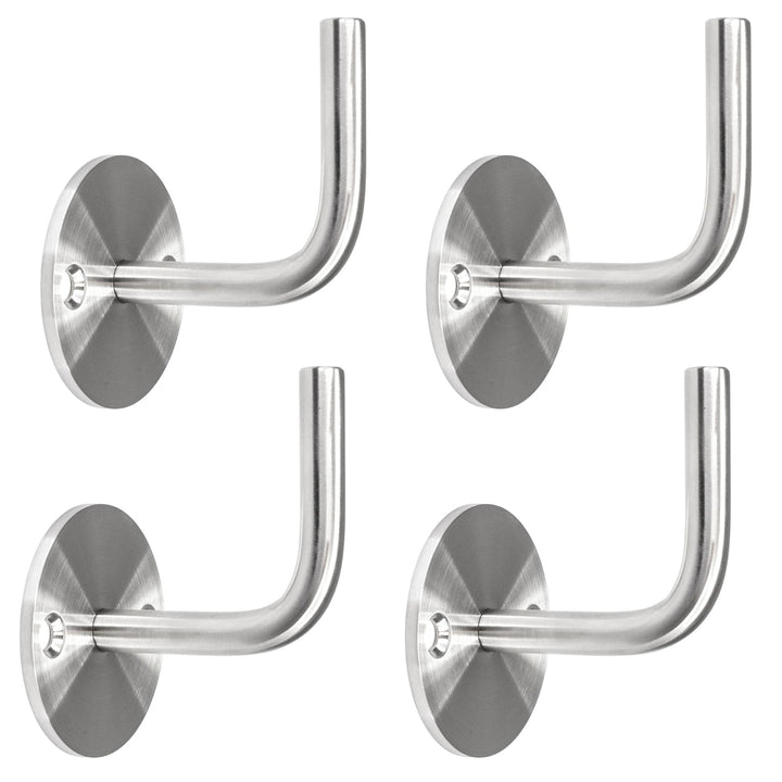 PRIOstahl Handlaufhalter Wandhalter Handlaufstütze Rohrhalter Geländerhalterung - 4 x Handlaufträger
