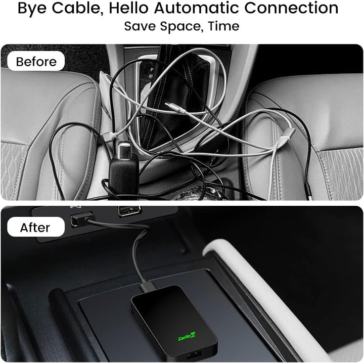 CarlinKit 2024 Neuer Upgrade CarlinKit 5.0 2Air Adapter, bringt drahtloses CarPlay/Android Auto, Plu