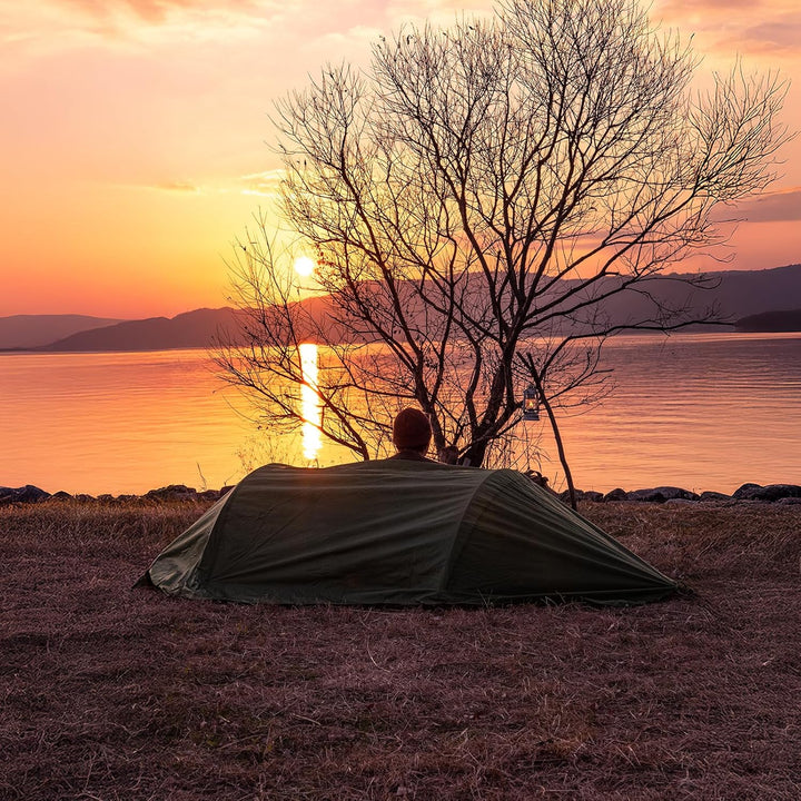 Night Cat Hängematte Zelt mit Moskitonetz wasserdichte Regenfliege Für 1 Person Wandern Camping im G