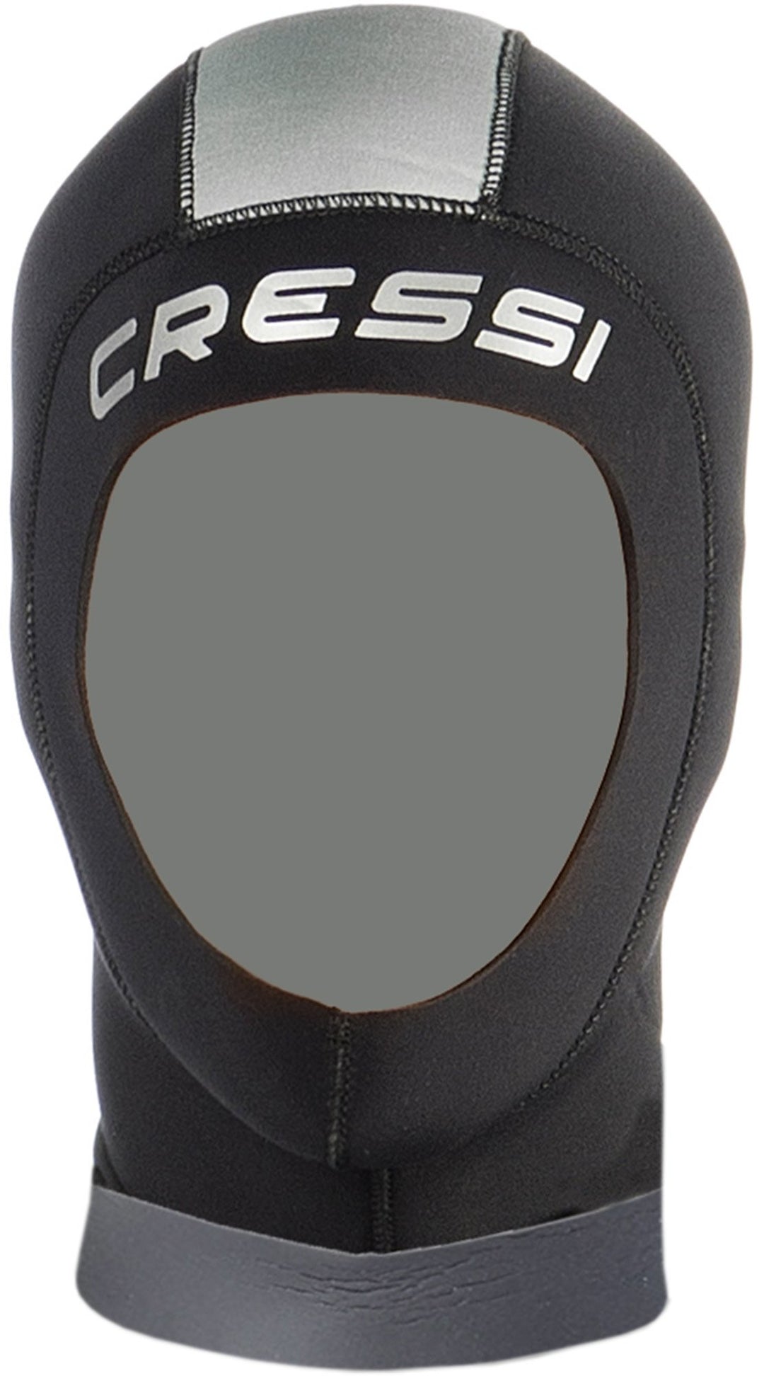 Cressi Hood Plus Lady 5mm - Neopren 5mm Kopfhaube Damen - Schwarz/Grau M/4-5 Schwarz, M/4-5 Schwarz
