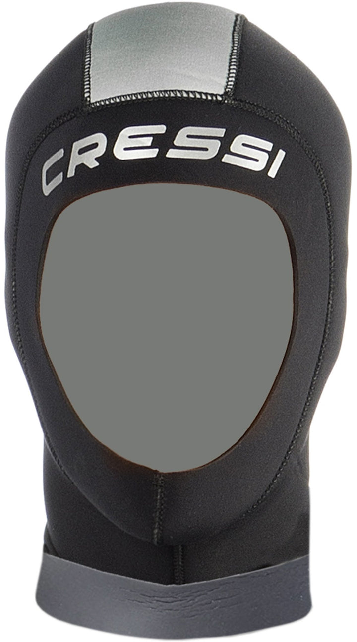 Cressi Hood Plus Lady 5mm - Neopren 5mm Kopfhaube Damen - Schwarz/Grau S/2-3 Schwarz, S/2-3 Schwarz