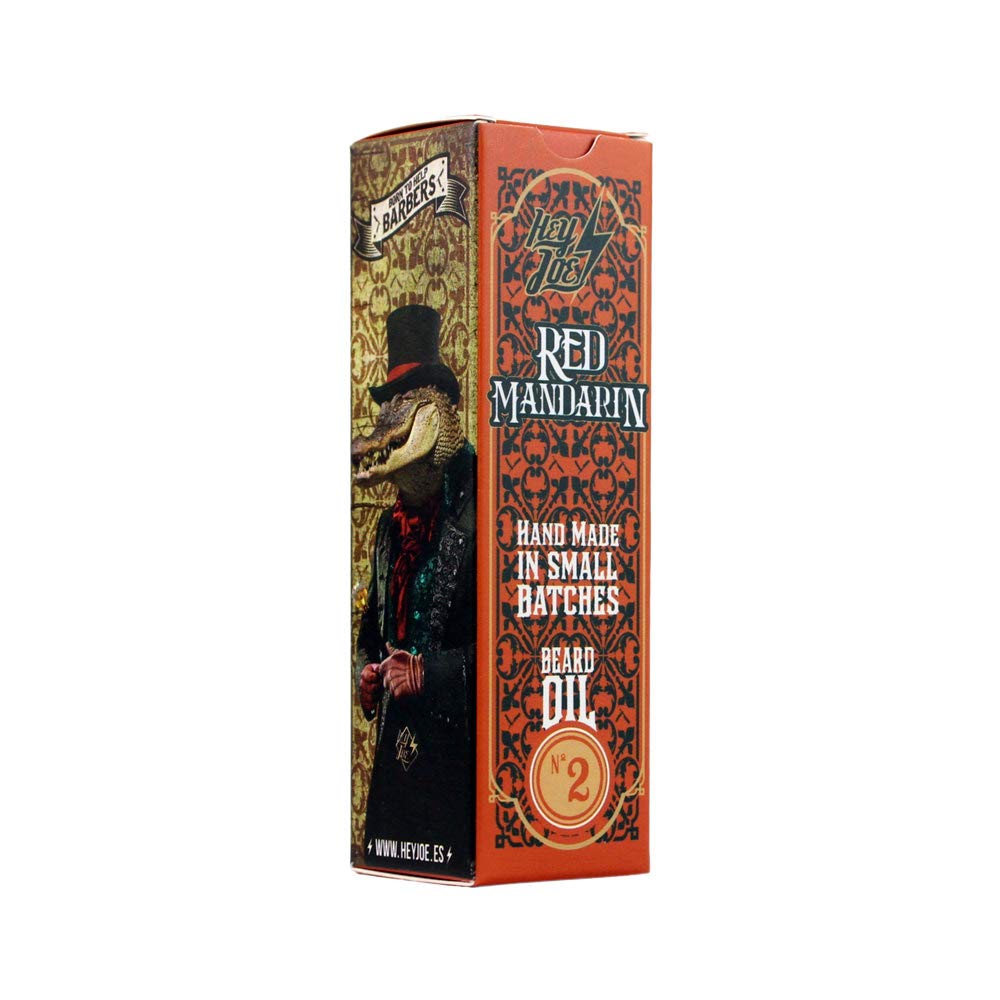 HEY JOE! Beard Oil Nº 2 Red Mandarin | Natürliches und Erfrischendes Bartöl Herren mit Roter Mandari