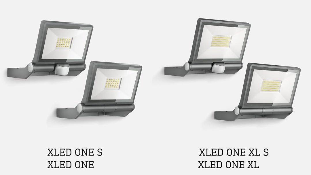 Steinel LED-Aussenstrahler XLED ONE S weiss, 180°-Bewegungsmelder, 18,6 W, 2050 lm bei 3000K, Alumin