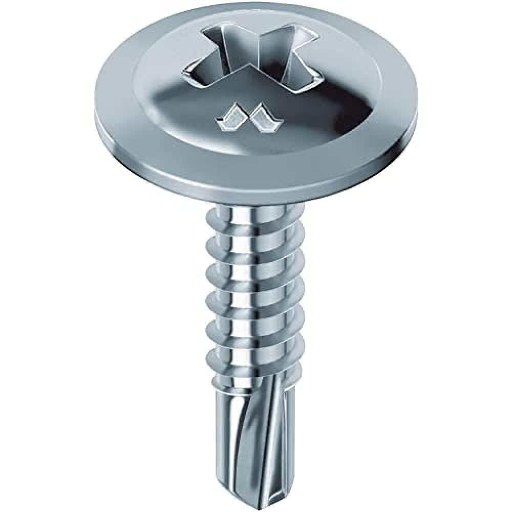 Schrauben Bohrschrauben Drillex verzinkt FFLL breit 4.2x16 mm Breiter Flanschkopf, 4.2x16 mm Breiter