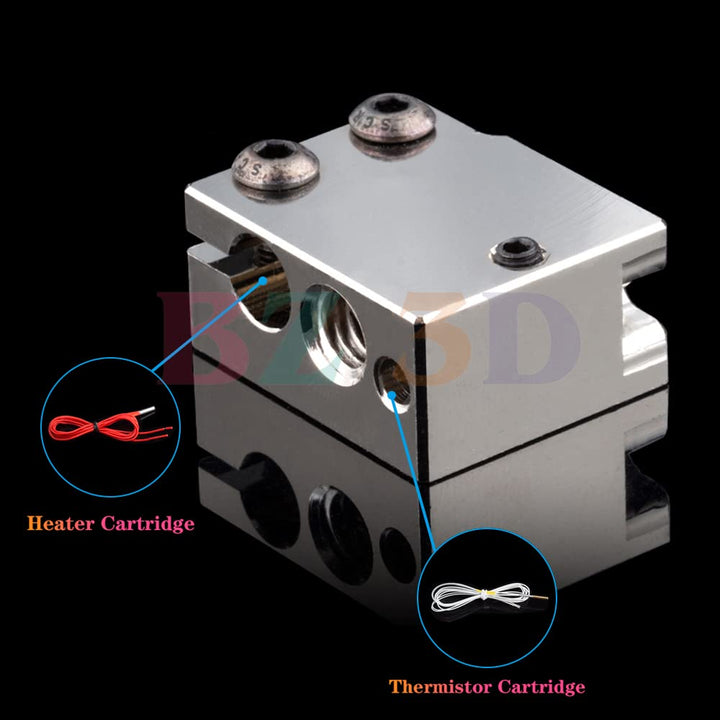 1 STÜCK PT100 Volcano Heizblock Plated Copper Heater Block Volcano Plattierte Kupfer Heizblock Mit S