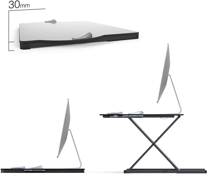 Oploft Sitz-Steh Plattform Opløft Standing Desk Converter, Opløft Standing Desk Converter