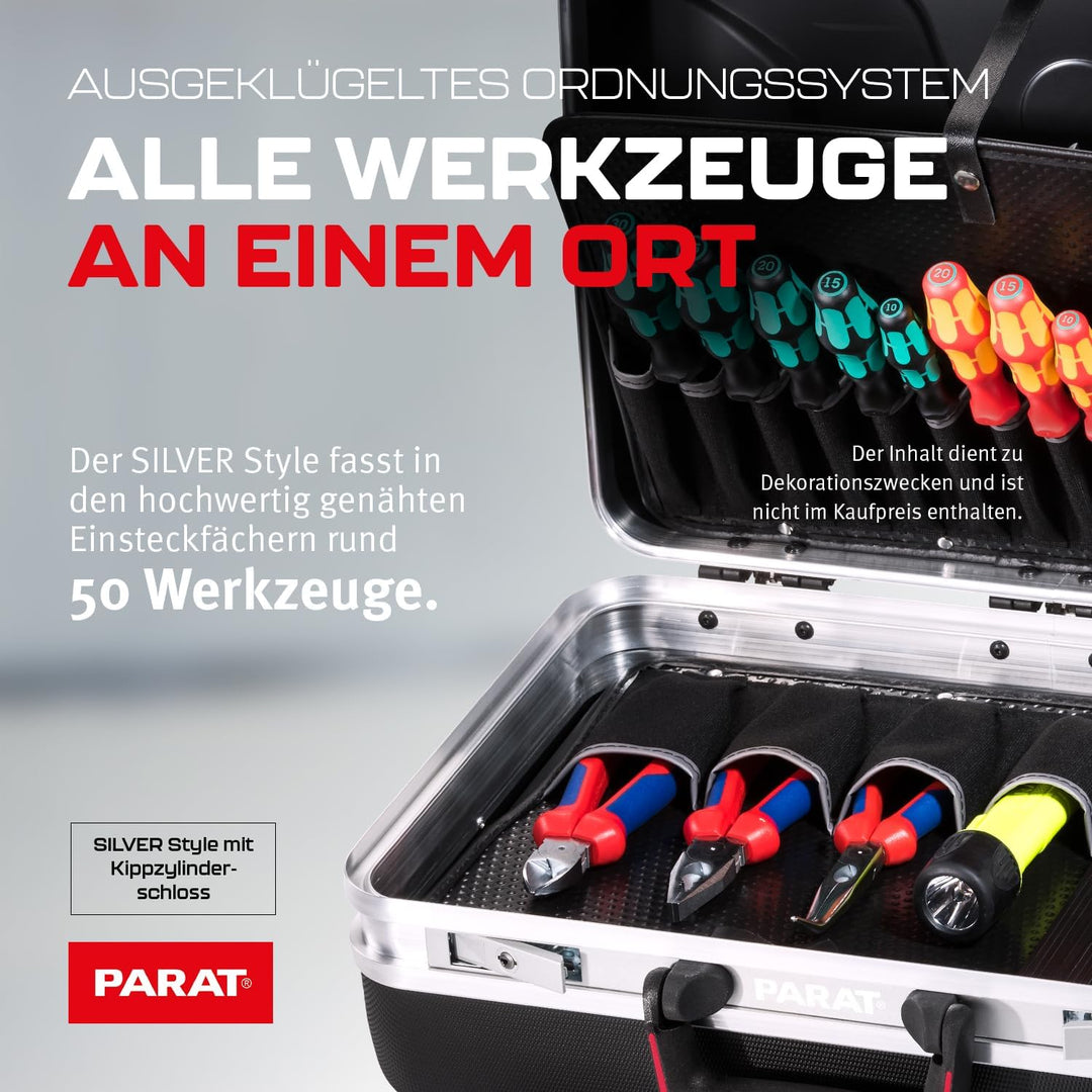 Parat Werkzeugkoffer Silver Style (Grösse L/Werkzeugtasche ohne Inhalt) 485040171 Grösse L Style, Gr