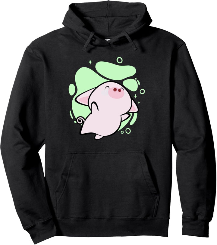 Niedliches Babyschwein I buntes Schwein I Schwein Art I Kinder Schwein Pullover Hoodie