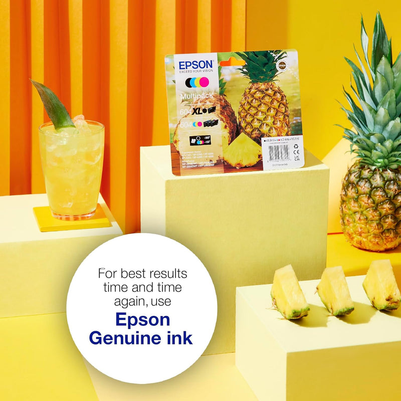 Epson Orginal 604XL Tinte Ananas Multipack 4-farbig 604XL, XP-2200 XP-2205 XP-3200 XP-4205 WF2910DWF