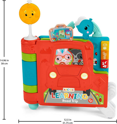 Fisher-Price HCL07 - Riesen Sitz&Steh Erlebnisbuch, elektronisches Lernspielzeug und Aktivitätszentr